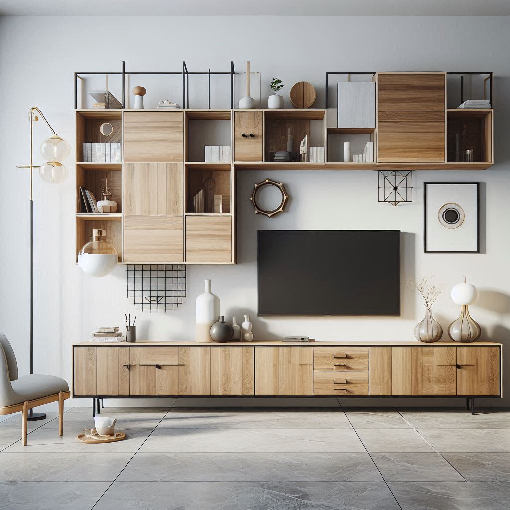 A Custom Cabinet Wall Unit that Fits your TV and other Accessories