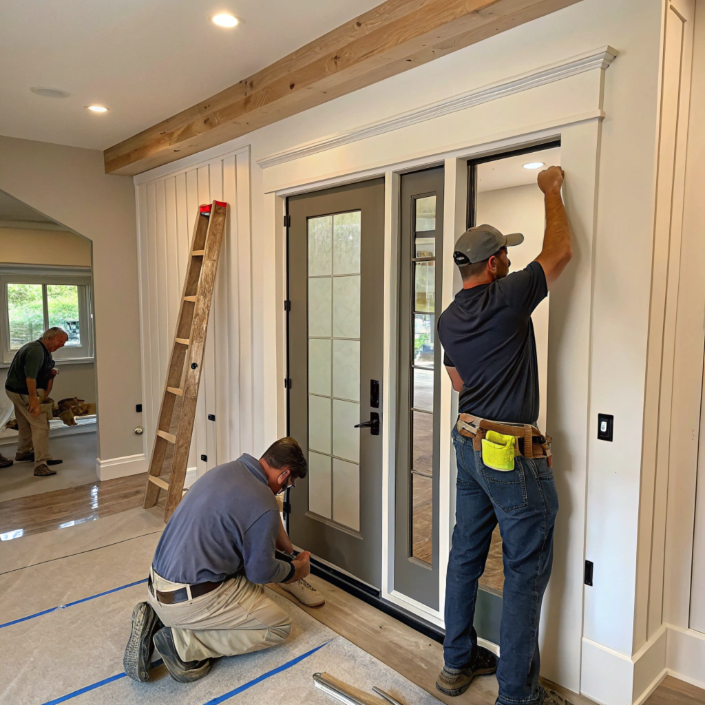 Toronto Trim Carpenter Installing a Pre-Hung door