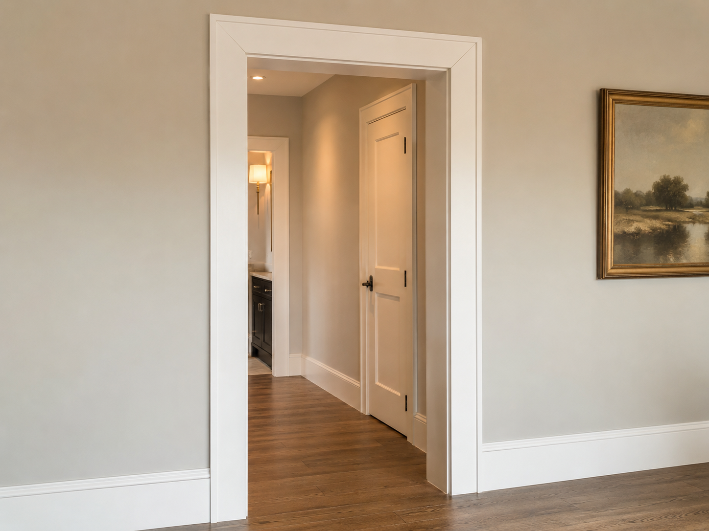 Door casing installation design example