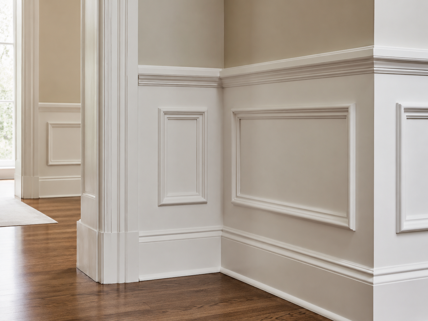 Picture-frame wainscoting design example