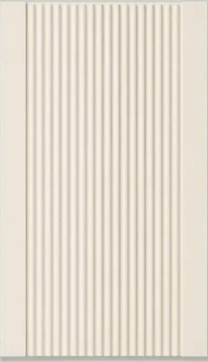 Hampton cabinet door in SW 7006 Extra White