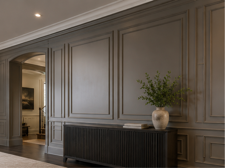 Custom wall panelling and architectural wall millwork