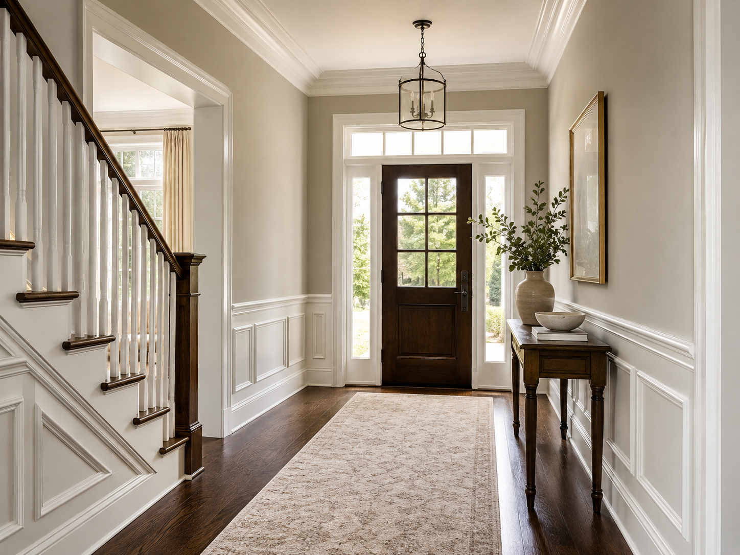 Traditional architectural wainscoting design example